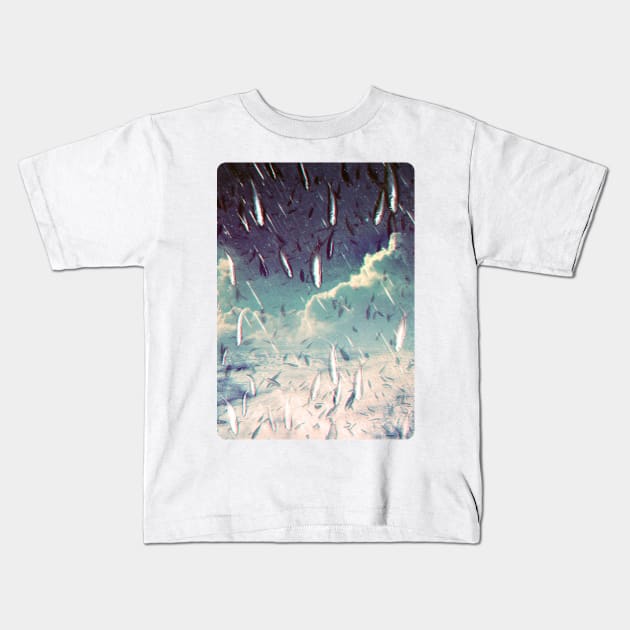 Swimming in your ocean Kids T-Shirt by Richard George Davis